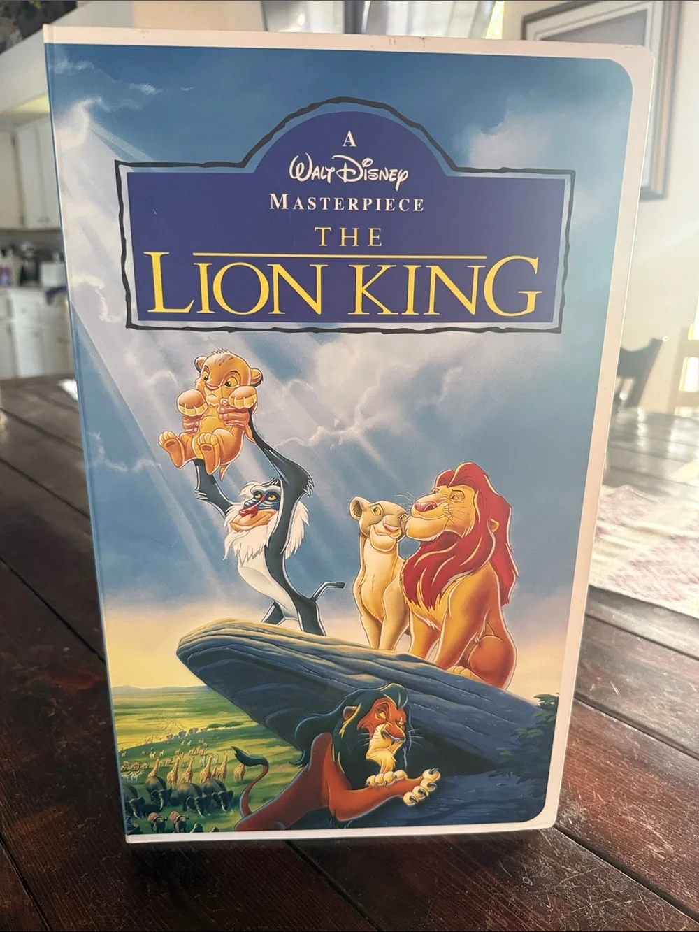 Disney The Lion King VHS box with large blanket inside never been open